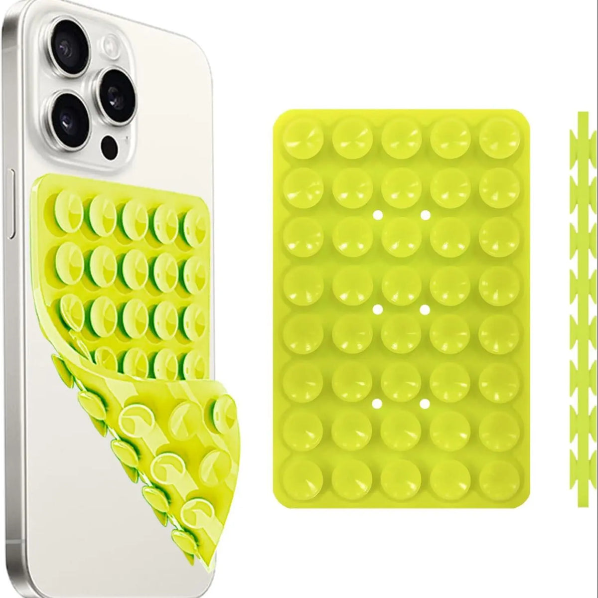 Silicone Suction Cup Phone Case Mount, 1 CountDouble Sided Phone Holder Mount, Hands-Free StrongGrip Holder for Selfies and Videos, Phone Accessories