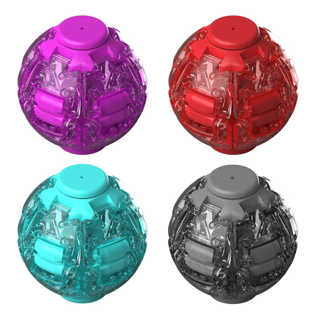 Press-to-Spin 3D Printed Fidget Ball Gyro Toy