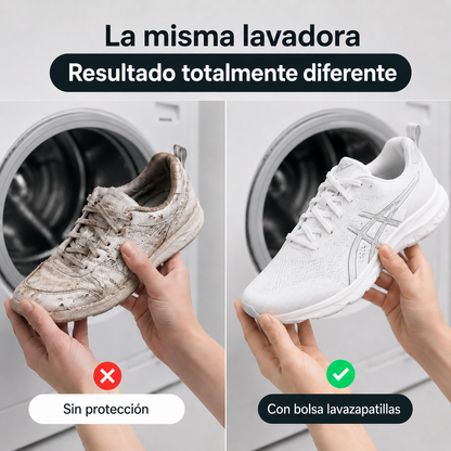 Bolsa protectora para lavar zapatillas en la lavadora