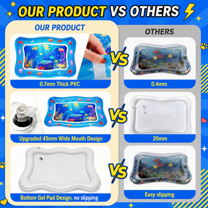 Cat Water Sensory Play Mat — Interactive Ocean Fish Toy for Bored Indoor Cats & Kittens