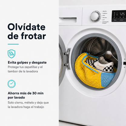 Bolsa protectora para lavar zapatillas en la lavadora