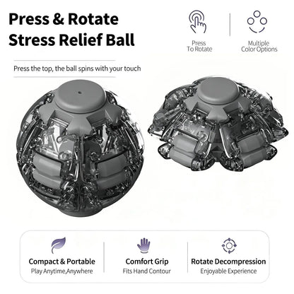 Press-to-Spin 3D Printed Fidget Ball Gyro Toy