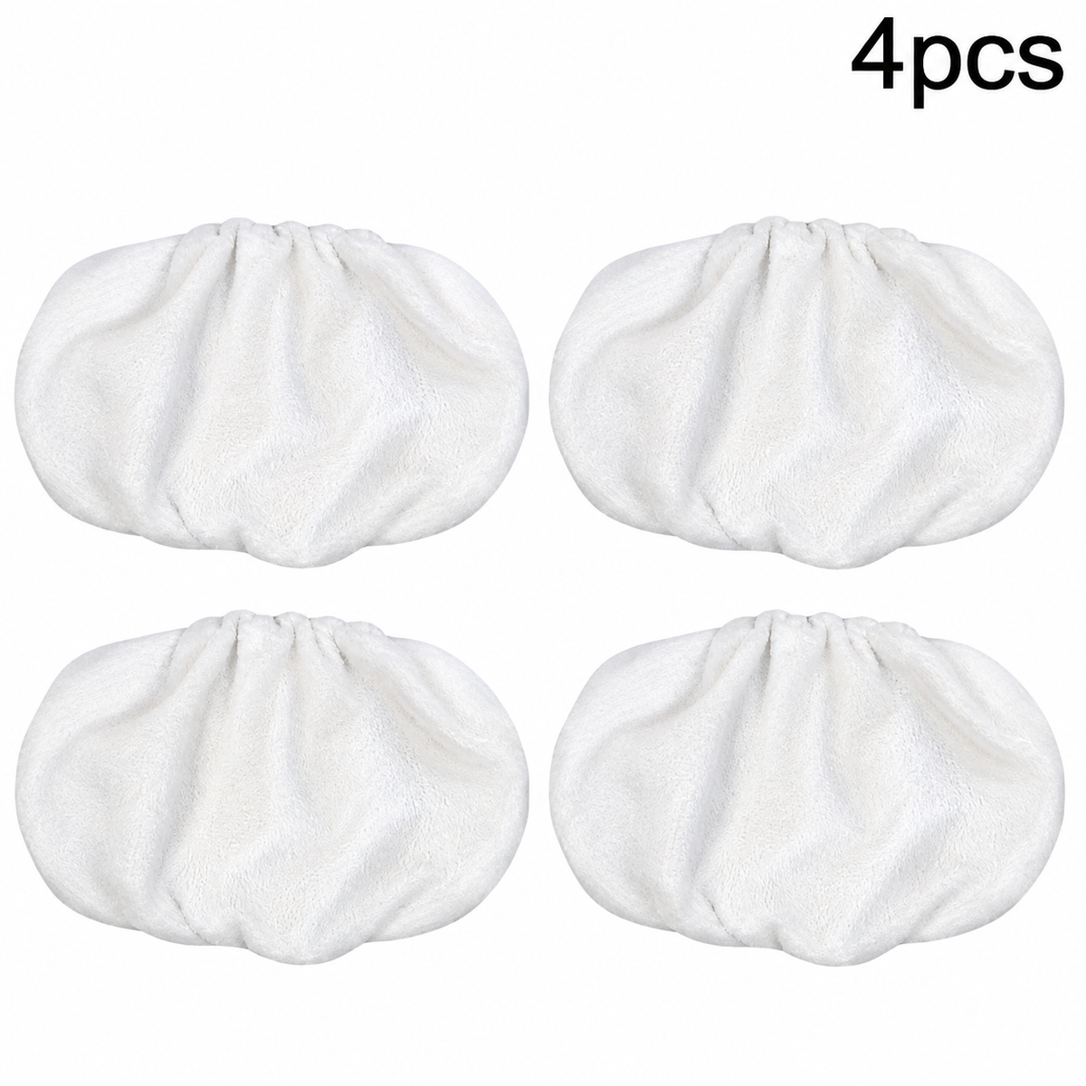 10-Pack Microfiber Mop Pads compatible with Swiffer Sweeper; reusable dry and wet flat mop replacement cloths, suitable for sweeping and mopping hardwood floors.