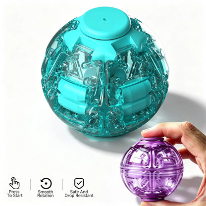 Press-to-Spin 3D Printed Fidget Ball Gyro Toy