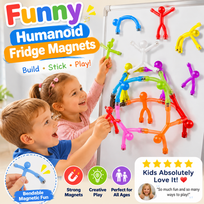 📢📢50% OFF !! ⏰🧲🧸 Posable magnetic figures – hold notes, relieve stress, brighten any space!