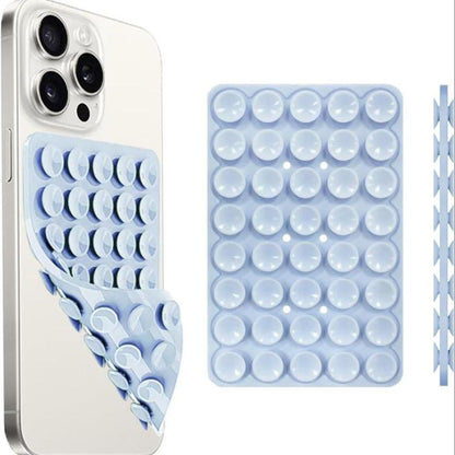 Silicone Suction Cup Phone Case Mount, 1 CountDouble Sided Phone Holder Mount, Hands-Free StrongGrip Holder for Selfies and Videos, Phone Accessories