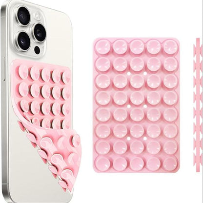 Silicone Suction Cup Phone Case Mount, 1 CountDouble Sided Phone Holder Mount, Hands-Free StrongGrip Holder for Selfies and Videos, Phone Accessories